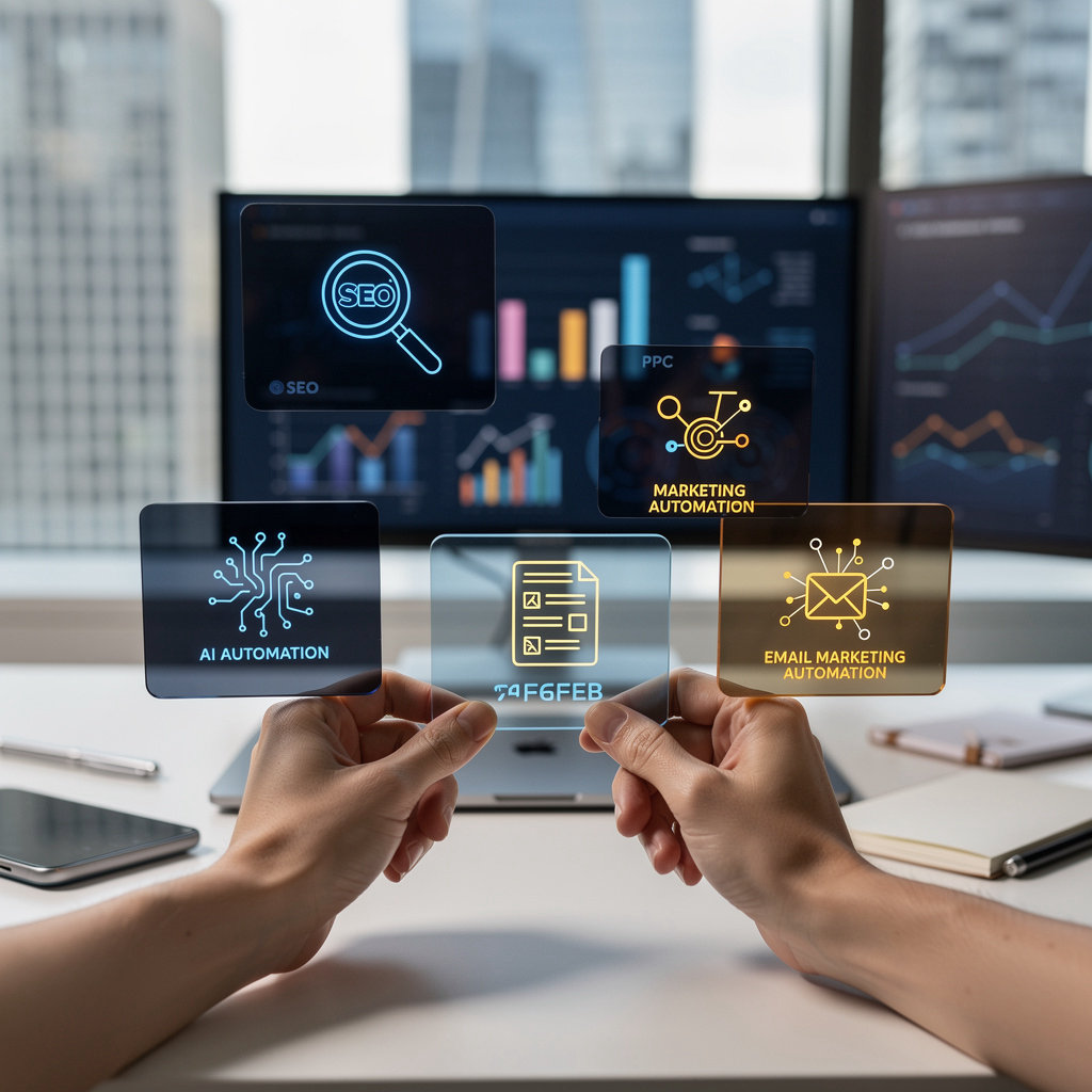 HT Digital Hub core services - digital marketing and AI automation expertise for New York businesses